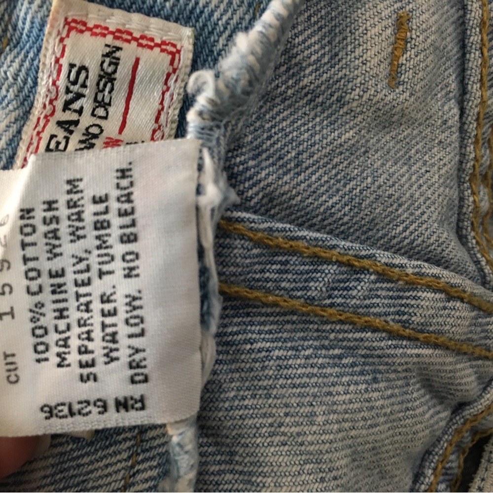 Guess By Georges Marciano High Rise Jeans Sz 32 Straight Leg 100% Cotton Vintage - Picture 10 of 12